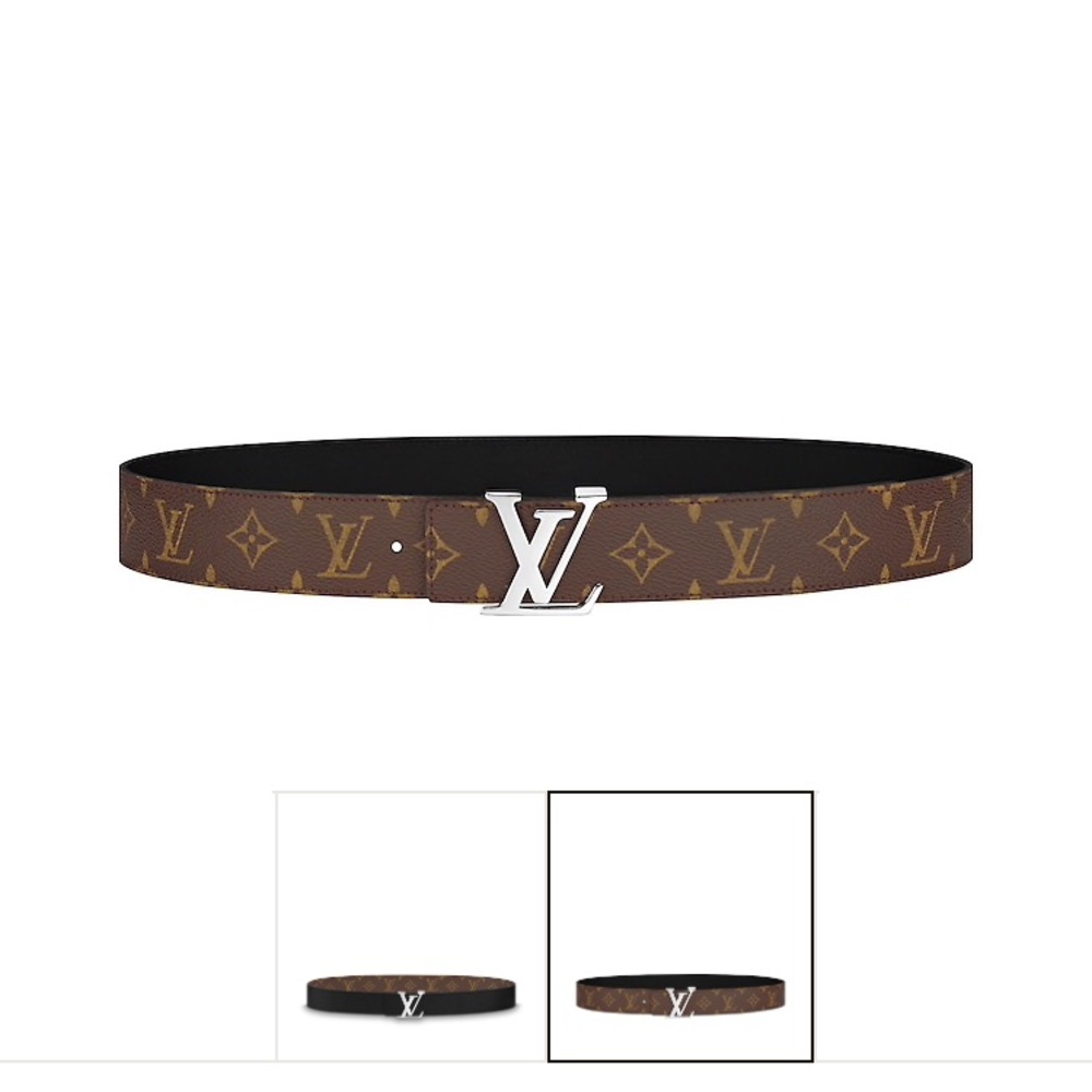 LV initialies monogram reversible belt